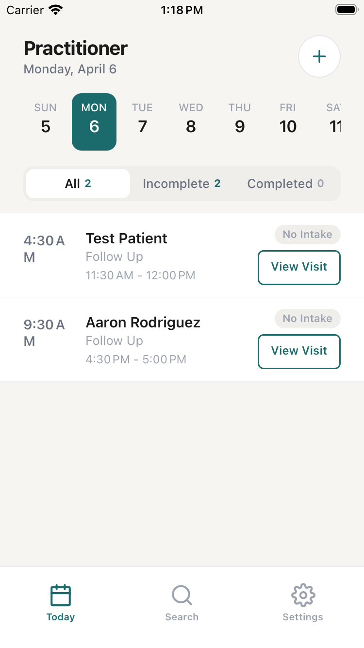 EasyDocForms Provider app on a mobile device